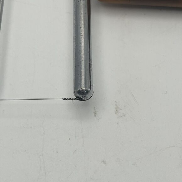 Vintage Wire Cheese Slicer Stainless Steel Bakelite Handle Charcuterie Board EUC - Picture 11 of 16